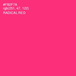 #FB2F7A - Radical Red Color Image